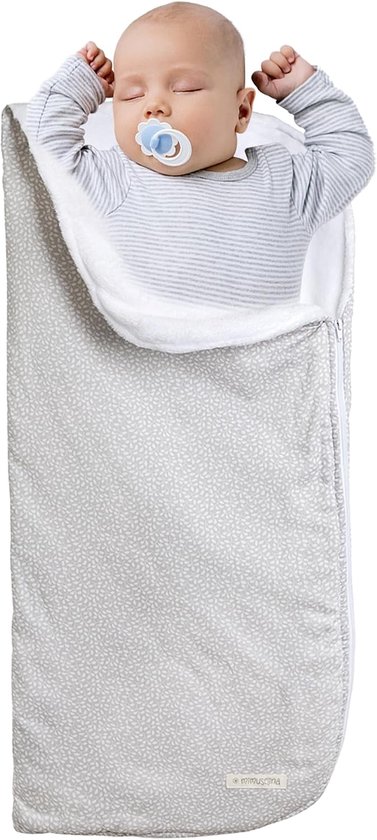 Babynestje Cosy Winter 2-in-1 – inbakerdeken voor baby's met ritssluiting – transformeerbaar in grote babydeken – ideaal als slaapzak voor babybed of kinderwagen