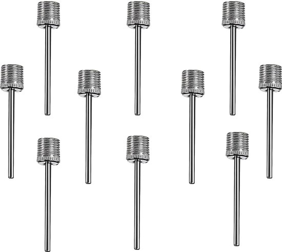 Bal Pomp Naald, 10 Stuks Luchtpomp Naalden, Dubbele Gaten, Opblaasbare Naald, Balpomp Opblaasnaalden, Voor Basketbal, Volleybal, Rugby, Voetbal, Sportballen van Merkloos