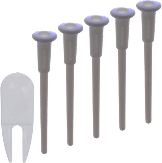 Bal Stopper Kit - Ventiel Pin Adapter - Fitness Bal Onderhoud - Universele Compatibiliteit - 5 Stuks - Grijs