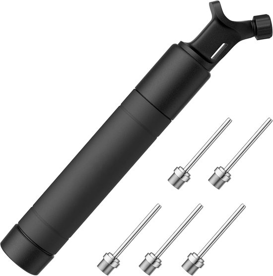 Ballen pomp met 5 naalden - Hand - Voetbal - Bal - Ballen - Lucht - Pomp - Pompen - Air Pump - Luft van Avento