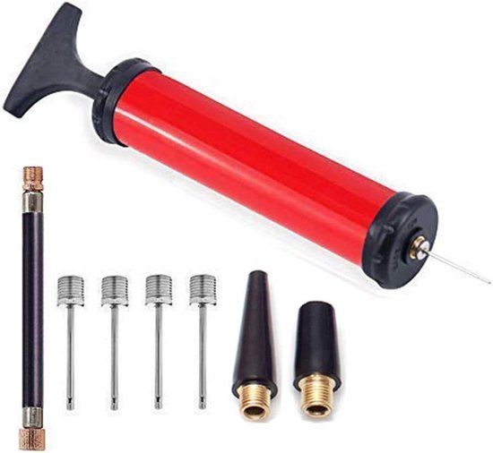 Ballenpomp Set met Naalden en Mondstukken - Compact en Draagbaar - Voor Voetbal, Volleybal, Basketbal en Meer - Sportaccessoire Set voor Snelle Inflatie van Merkloos