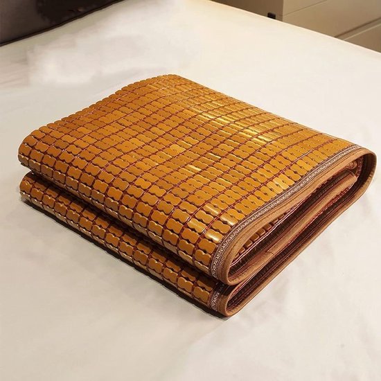 Bamboe Koelmat - Zomer Mat - Koel Blijven - Natuurlijk Bamboe - 80x210cm - Natuurlijk