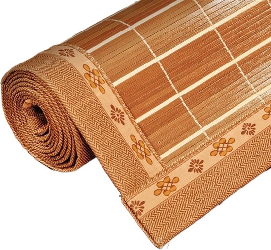 Bamboe Koelmat - Zomerslaapkussen Matras - Koel Slapen - Dubbelzijdig Ontwerp - 1.8 x 2 m - Bruin
