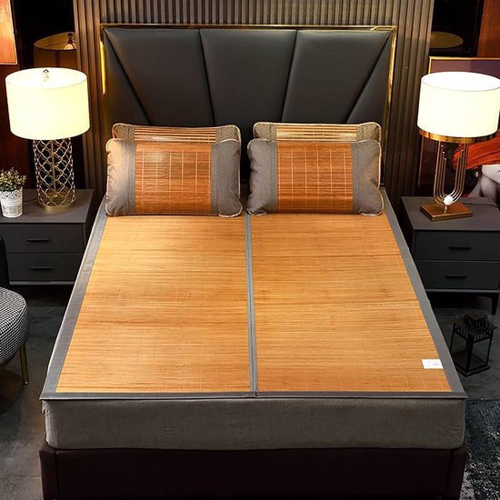 Bamboe Koelmatras - Zomerslaapmat - Koel Slapen - Dubbelzijdig Gebruik - 200x215cm - Niet gespecificeerd