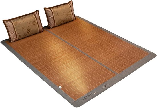 Bamboe Mat - Zomer Slaapmat - Koel Slapen - Ademend Ontwerp - 80 x 190 cm - Natuurlijk