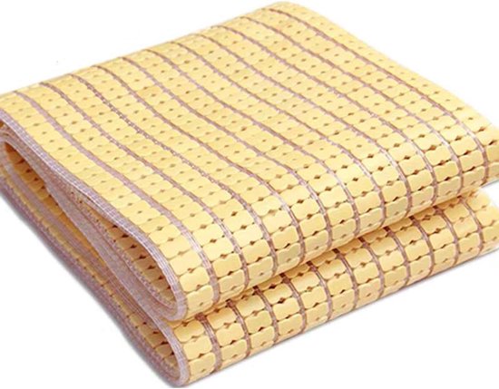 Bamboe Mat,Zomer Slaapmat Opvouwbare Zomer Bed Mat Coole Zomerslaapmatten Matrassen Topper Pad Koelbed voor Thuis Enkel Dubbel Bed Sofa Stoel,Verfrissend Ademend (80x180cm)