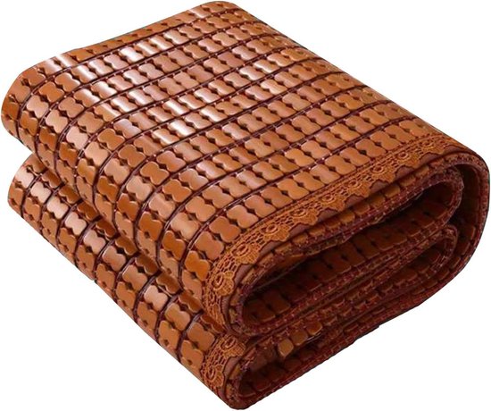 Bamboe Slaapmat - Koelmat Zomer - Koel Slapen - Natuurlijk Bamboe Materiaal - 70x150cm - Geel