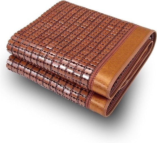 Bamboemat Bed - Koelmat Zomer - Koel Slapen - Ademend Materiaal - 2 x 2 meter - Natuurlijk