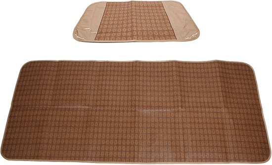Bamboemat voor Bed - Vouwbare Polyester Zomermat, Koel Kussen voor Thuis, School en Studentenhuis