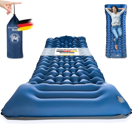 BAMBOO & BENDER BB Isomat, luchtmatras, zelfopblazend, isomat outdoor, 10 cm dik, duurzame compacte slaapmat van BAMBOO & BENDER