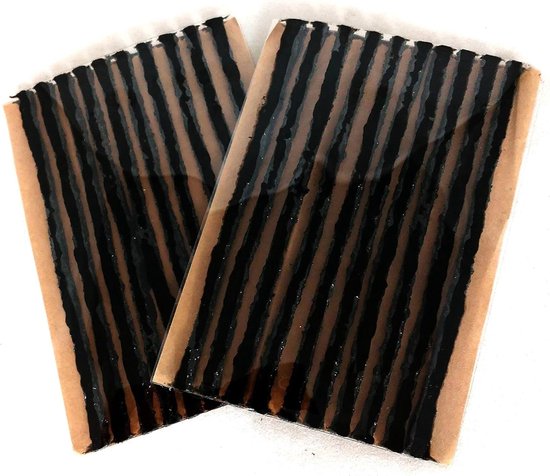 Band Reparatie Kit - Lappen Set - Lekkages Dichten - Zonder bandenwissel - 20 Stuks - Zwart