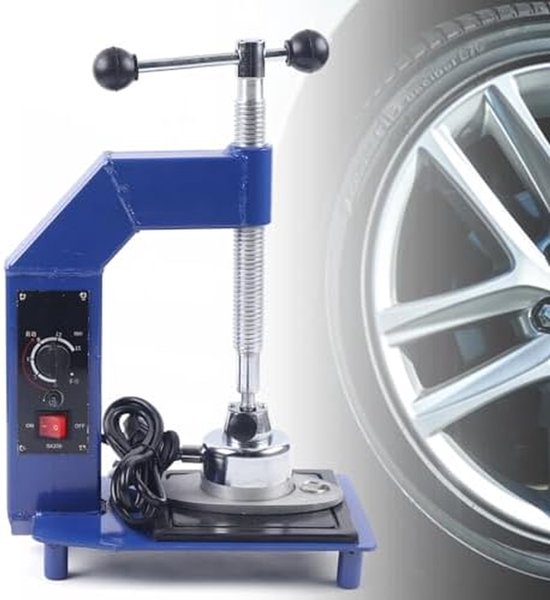 Band Reparatie Machine - Vulcaniseerapparaat - Lekke Banden Herstellen - Automatische Temperatuurregeling - 500W Vermogen - Grijs