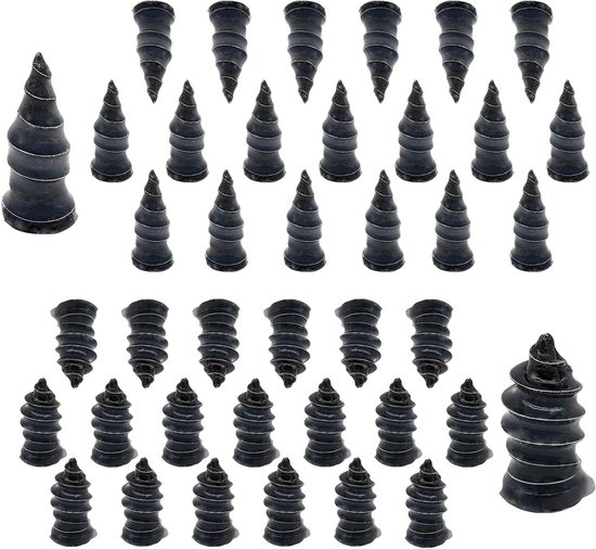 Band Reparatie Rubberen Nagels - Bandenservice Set - Banden Snel Repareren - Zelfklevend en Hittebestendig - 2 Maten - Zwart