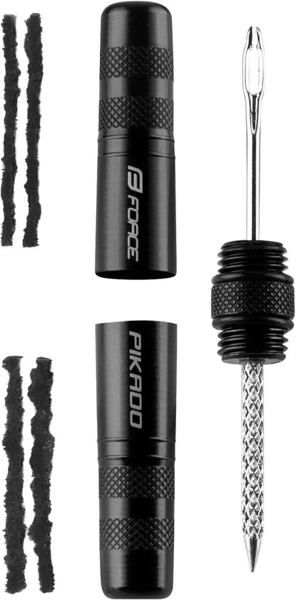 Band Reparatie Set - Bandenplak Set - Fietsband Repareren - Compact En Lichtgewicht - 3.85mm Dikte - Zwart