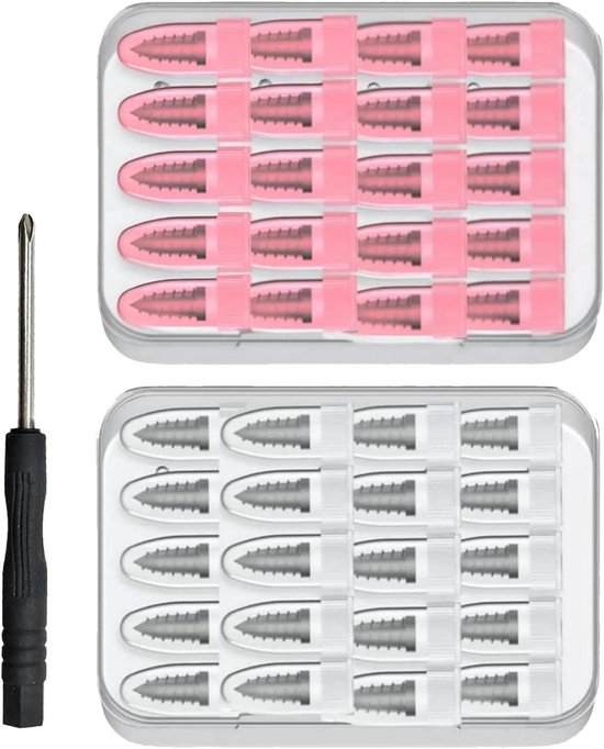 Band Reparatie Set - Fiets Onderhoud - Snel Banden Plakken - Grove Schroefdraad Stekkers - 20 Stuks - Zwart