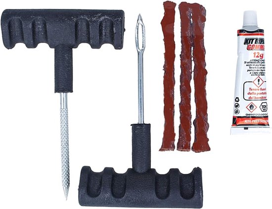Band Reparatie Set - Lekke Band Herstel - Voertuig Onderhoud - Compleet Gereedschap - Compact Formaat van Merkloos