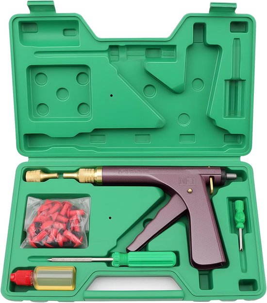 Band Reparatie Set - Lekke Band Reparatie - Snel Banden Plakken - Voor Tubeless Banden - 33x20x5 cm - Grijs