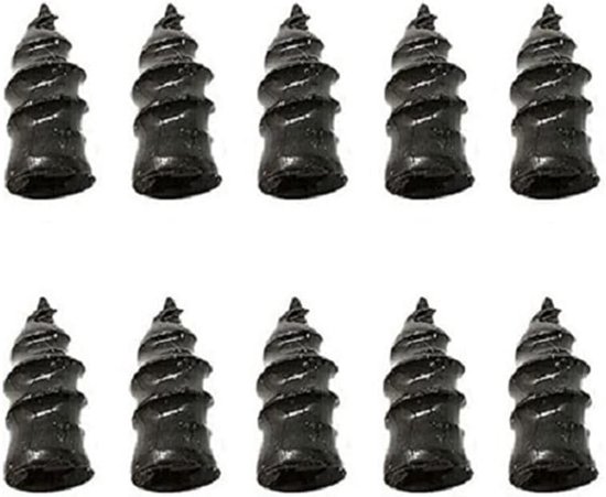 Band Reparatie Set - Rubberen Bandplug - Lekke Band Herstellen - Zelfbediening Reparatie - 10 Stuks - Zwart