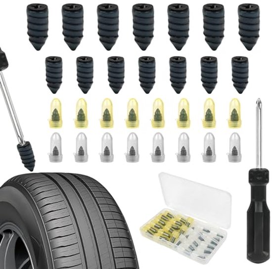 Band Reparatie Set - Rubberen Nagels - Lekkages Dichten - Hoge Temperatuur Bestendig - 30 Stuks - Gemengd