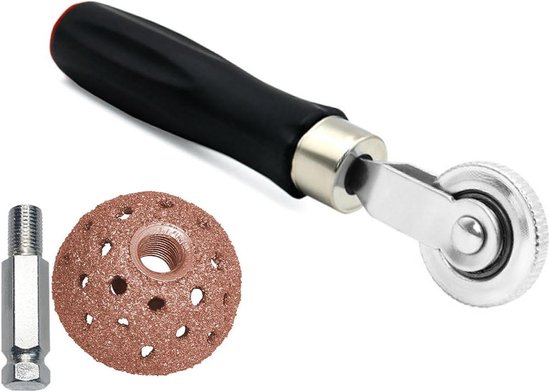 Band Reparatie Set - Vlakke Banden - Voertuig Onderhoud - Met Slijpschijf - 42mm 55.5mm - Zwart