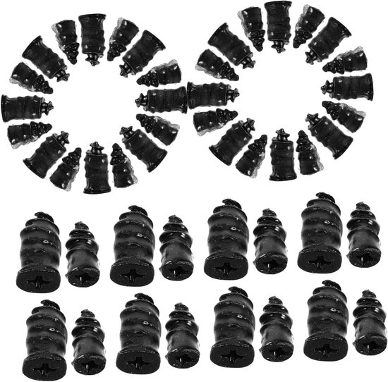 Band Reparatie Tool - Vacuüm Reparatie Kit - Noodreparaties Onderweg - Hoge Slijtvastheid - 40 Stuks - Zwart
