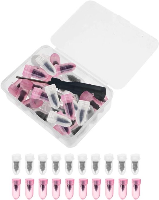 Band reparatieset - Lekke band - Noodreparatie onderweg - 30-delig met schroevendraaier - 2 maten lonten - Niet gespecificeerd