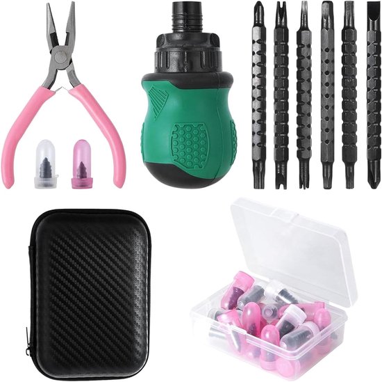 Banden Reparatie Kit - Lekke Band Herstel - Onderweg Repareren - Robuust Ontwerp - 15 x 12 x 9 cm