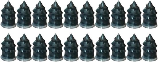 Banden Reparatie Kit - Rubber Nagels - Band Lek Repareren - Vult Gaten tot 5mm - 20 stuks - Zwart