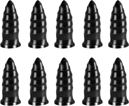 Banden reparatie - Rubberen spijkers - Vacuümbanden herstellen - Naadloze aandrijving - 10 stuks - Zwart