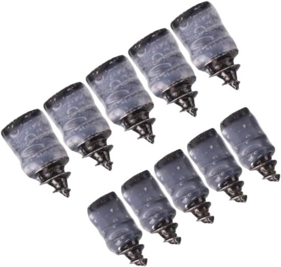Banden Reparatie Schroefnagels - Lekke Band Herstelset - Noodreparatie Onderweg - Snelle Bandenafdichting - 5.3x11.7mm & 6.8x12.7mm - Zwart