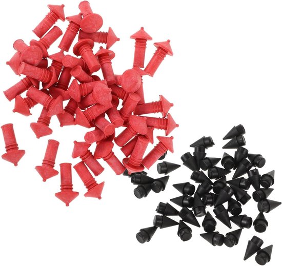 Banden Reparatie Set - Paddenstoel Pluggen - Lekke Banden Herstellen - Robuust Rubber Materiaal - 2.33X2.33X1.47CM - Multi van Merkloos