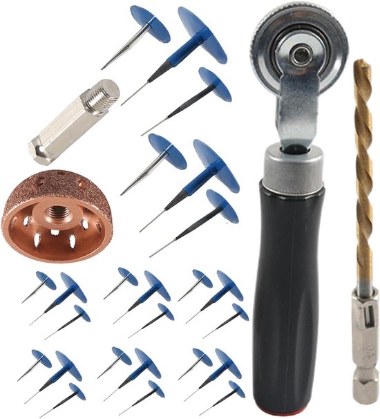 Banden Reparatie Set - Paddenstoel Pluggen - Noodreparatie Banden - Universeel Geschikt - 24+ Stuks - Meerkleurig