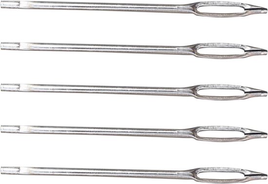 Banden Reparatie Set - Plakset Banden - Onderhoud Voertuigen - Split Eye Naald - 5 Spikes - Zwart