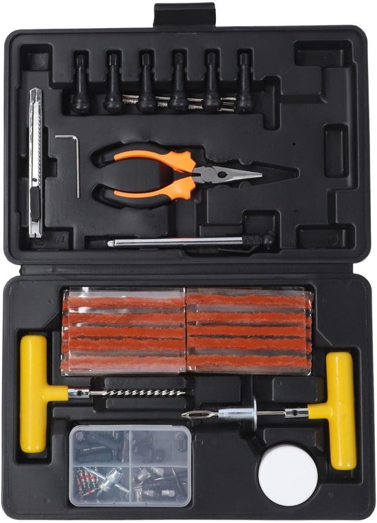 Banden Reparatieset - Lekke Band Gereedschap - Band Levensduur Verlengen - Zwaar Ontwerp - 32 x 21 x 6 cm