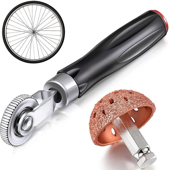 Banden reparatieset - Lekke band tool - Band repareren - Inclusief polijstwielen - 38 mm - Zwart