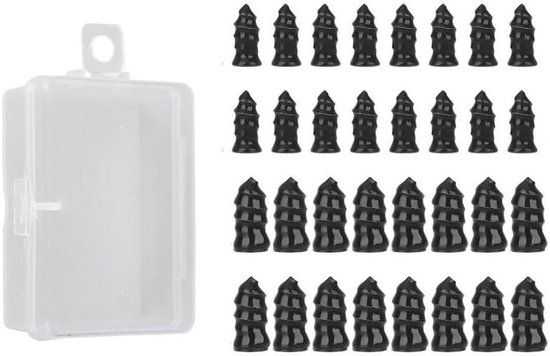 Banden reparatieset - Lekke banden - Onderweg repareren - 32 stuks - Inclusief koffer - Zwart