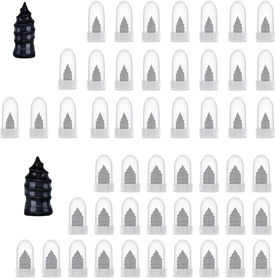 Banden reparatieset - Rubberen spijkers - Band Lek Repareren - Twee Maten - 50 Stuks - Zwart