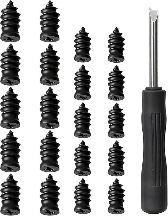 Banden Schroefplug - Reparatie Set - Snel Herstel - Rubberen Plug Ontwerp - Compacte Case - Zwart