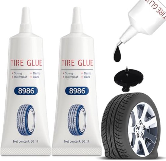 Bandenlijm en bandenreparatieset voor auto, motor en fiets van Pattex