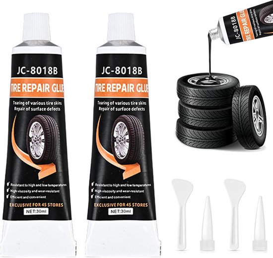 Bandenlijm, Rubberlijm, Bandenreparatieset, Velgenreparatieset van Merkloos