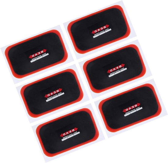 Bandenpatchkit - Lekreparatie Pleisters - Snelle Bandenreparatie - Verbeterd Veiligheidsontwerp - 120x70mm - Zwart
