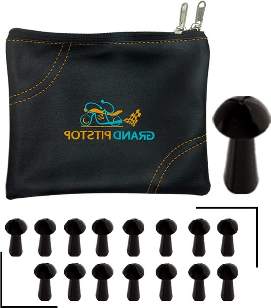 Bandenpluggen Set - Banden reparatie - Tubeless banden - Zelfuitbreidend rubber - 15 stuks - Zwart