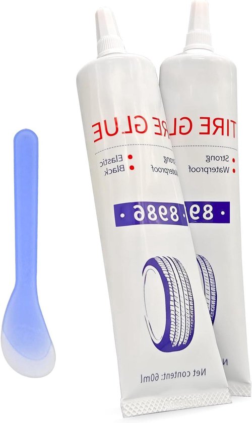 Bandenreparatie Lijm - Rubberen Lijmset - Banden Snel Repareren - Sterke Hechting - 120 ml - Zwart van Merkloos