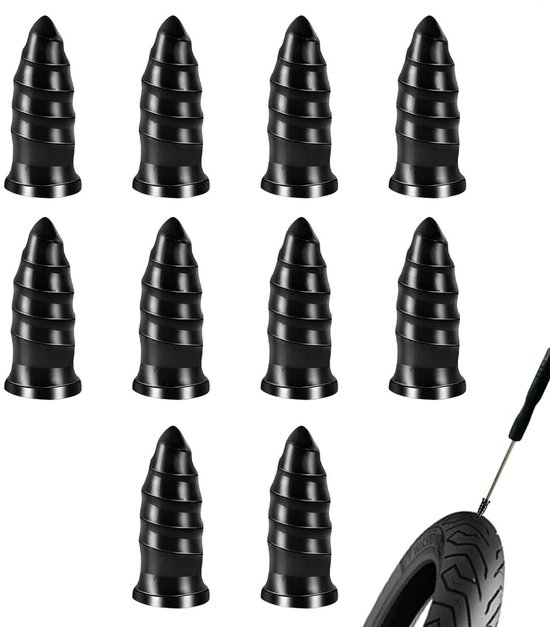 Bandenreparatie Nagels - Plug Kit - Lekke Banden Herstellen - Snelle Oplossing - 1mm-5mm - Zwart