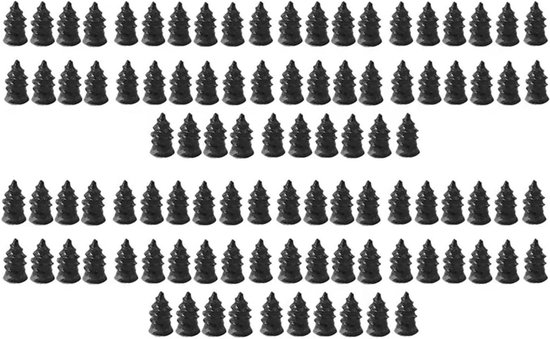 Bandenreparatie Schroeven - Lekke Band Set - Snelle Banden Reparatie - Duurzame Rubber Staal - 150 Stuks - Zwart