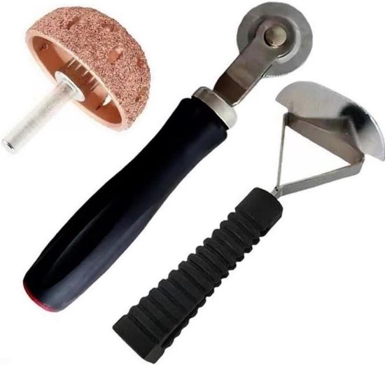Bandenreparatie Set - Bandenset Gereedschap - Banden Onderhouden - Slijtvast Metaal - 19cm - Goud Zwart