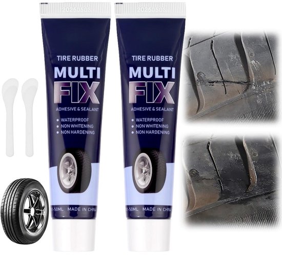 Bandenreparatielijm 100ml - Zwarte Autoband Punctuur Lijm van Merkloos