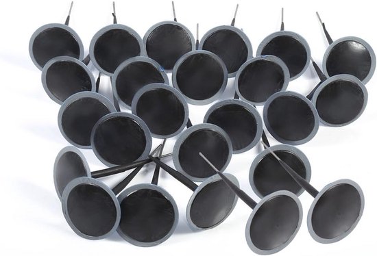 Bandenreparatieset 24 Paddenstoelpluggen 4.5mm - Voor Auto, Motor en Fiets met Gereedschap van Merkloos
