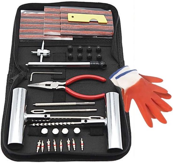 Bandenreparatieset 48-delig voor Auto, Motor, Vrachtwagen en Tractor van Merkloos
