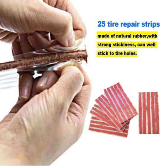 Bandenreparatieset 53 PCS voor Auto en Off-Road Voertuigen – Draagbare Oplossing voor Snel Banden Repareren van Merkloos